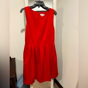 Red fit and flare Calvin Klein dress, size 12